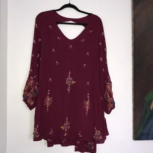 Free People embroidered dress